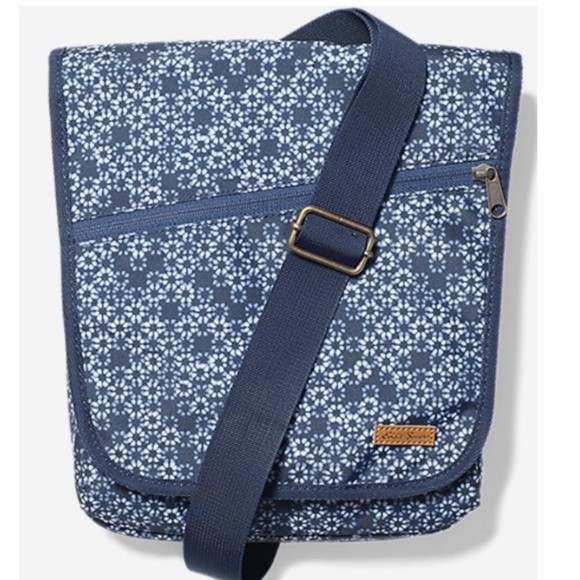 Eddie Bauer Connect Tech Crossbody Bag in Ditsy Daisy Print - Picture 1 of 8